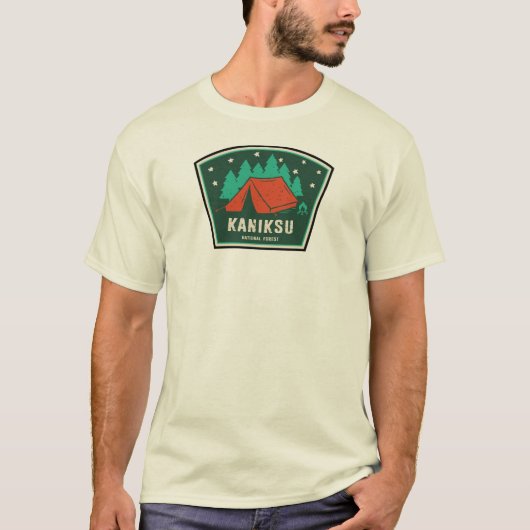 Kaniksu National Forest Idaho Camping T-Shirt (Vorderseite)