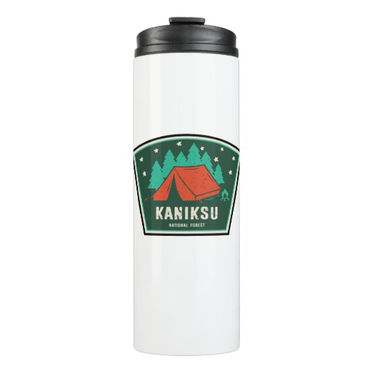 Kaniksu National Forest Idaho Camping Thermosbecher (Vorderseite)