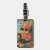 Kaninchen 02 Kinder Gepäckanhänger (Vorderseite vertikal)