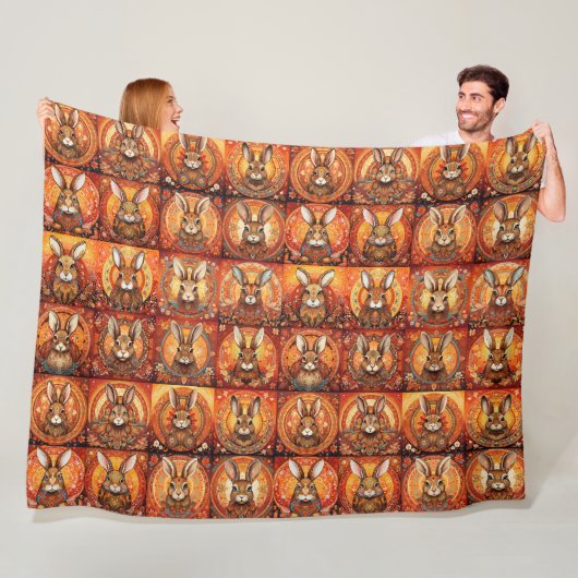 Kaninchen 16 fleecedecke (Beispiel)