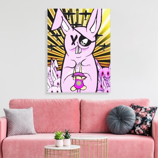 Kaninchen 2012 leinwanddruck (Insitu (Wohnzimmer))