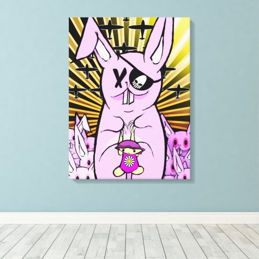 Kaninchen 2012 leinwanddruck (Insitu (Holzboden))