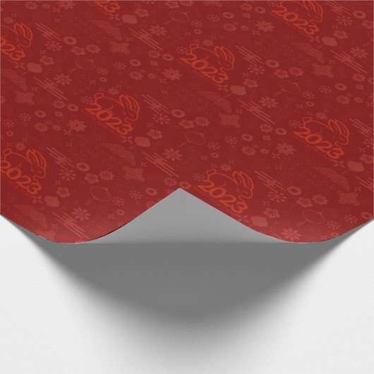 Kaninchen 2023 geschenkpapier (Ecke)
