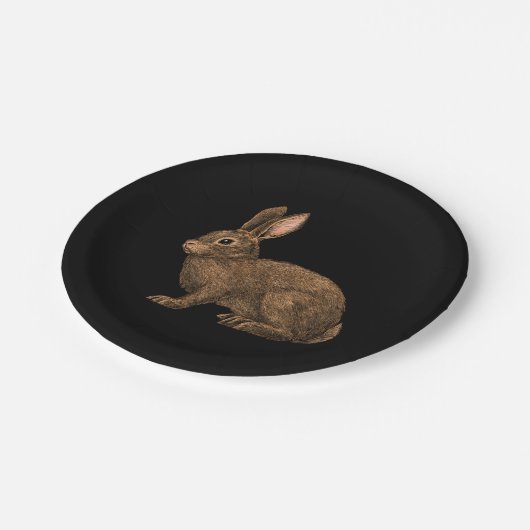 Kaninchen 2 pappteller (Schrägansicht)