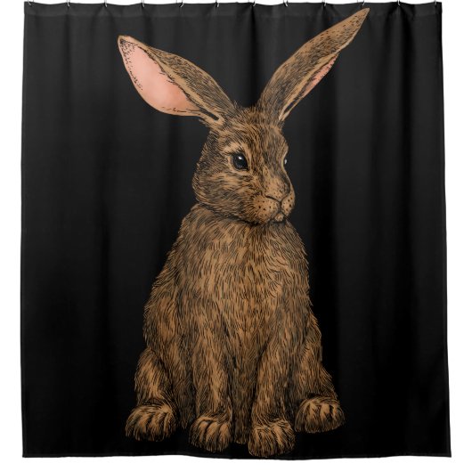 Kaninchen 3 duschvorhang (Vorderseite)