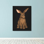 Kaninchen 3 leinwanddruck (Insitu (Holzboden))