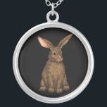 Kaninchen 3 versilberte kette<br><div class="desc">Handgemalte niedliche Kaninchen.</div>