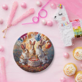 Kaninchen Abend Geburtstagspartei Pappteller (Party)