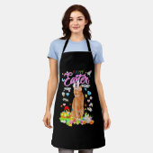 Kaninchen Abessinierkatze Frohe Ostern Schürze (Getragen)