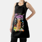 Kaninchen Abessinierkatze Frohe Ostern Schürze (InSitu)