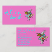 Kaninchen-Alice im Wunderland ~ Geschäfts-Karten Visitenkarte (Vorne/Hinten)