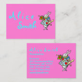 Kaninchen-Alice im Wunderland - Visitenkarten Visitenkarte (Vorne/Hinten)