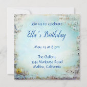 Kaninchen, Alice und Mad Hatter in Top Hats Einladung (Rückseite)