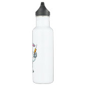 Kaninchen als Arzt bei Impfung mit Spritze Edelstahlflasche (Rechts)