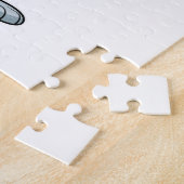 Kaninchen als Arzt bei Impfung mit Spritze Puzzle (Seite)