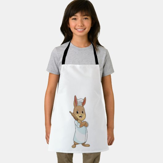 Kaninchen als Baker mit Rolling-Button Schürze (Insitu)