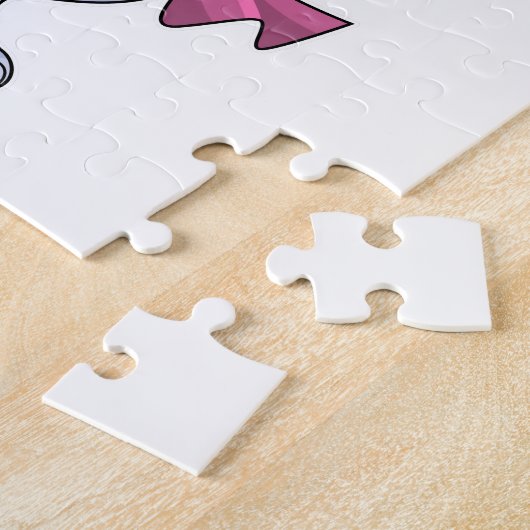 Kaninchen als Ballerina im Ballett Puzzle (Seite)