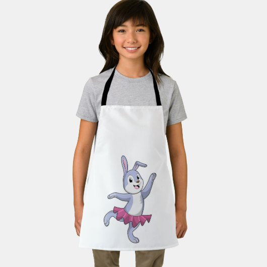 Kaninchen als Ballerina im Ballett Schürze (Insitu)