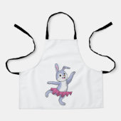 Kaninchen als Ballerina im Ballett Schürze (Vorderseite)