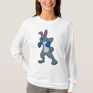 Kaninchen als Boxer mit Boxhandschuhen T-Shirt