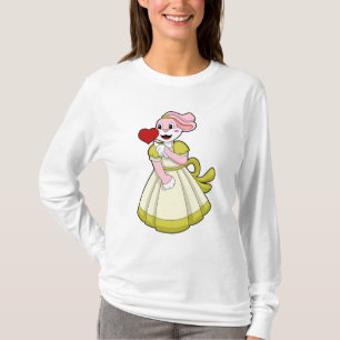 Kaninchen als Braut mit Hochzeitskleid.PNG T-Shirt