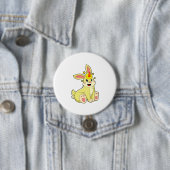 Kaninchen als Einhorn Button (Beispiel)