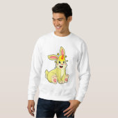 Kaninchen als Einhorn Sweatshirt (Vorne ganz)