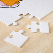 Kaninchen als Friseur mit Fön und Kamin Puzzle (Seite)