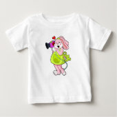 Kaninchen als Frisör Baby T-shirt (Vorderseite)