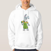 Kaninchen als Frisör Hoodie (Vorderseite)