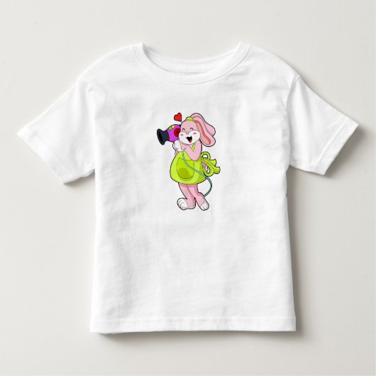 Kaninchen als Frisör Kleinkind T-shirt (Vorderseite)
