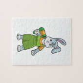 Kaninchen als Frisör Puzzle (Horizontal)