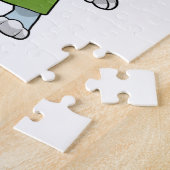 Kaninchen als Frisör Puzzle (Seite)