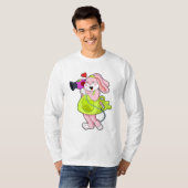Kaninchen als Frisör T-Shirt (Vorne ganz)