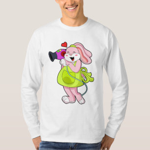 Kaninchen als Frisör T-Shirt