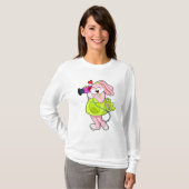 Kaninchen als Frisör T-Shirt (Vorne ganz)