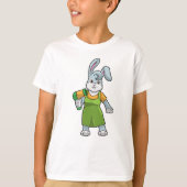 Kaninchen als Frisör T-Shirt (Vorderseite)