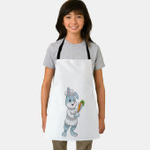 Kaninchen als Koch mit Carrot Schürze (Insitu)