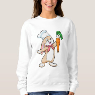 Kaninchen als Koch mit Carrot Sweatshirt