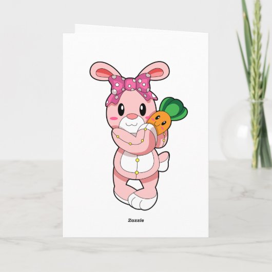 Kaninchen als Spielzeug Karte (Rückseite)