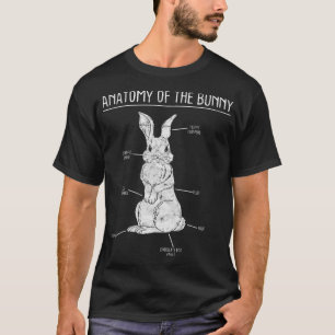Kaninchen-Anatomie Bunny Lover Tierfütterhalter Ge T-Shirt