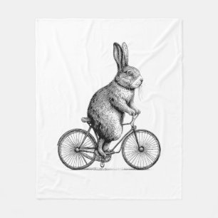 Kaninchen auf dem Bike Bunny Bicycle Men W Fleecedecke