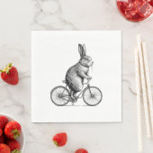 Kaninchen auf dem Bike Bunny Bicycle Men W Serviette (Beispiel)