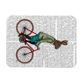 Kaninchen auf dem Fahrrad 2 Magnet (Horizontal)
