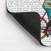 Kaninchen auf dem Fahrrad 2 Mousepad (Ecke)