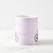 Kaninchen auf dem Fahrrad 3 Kaffeetasse (Mittel)