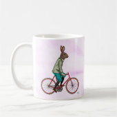Kaninchen auf dem Fahrrad 3 Kaffeetasse (Links)
