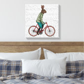 Kaninchen auf dem Fahrrad Leinwanddruck (Insitu (Schlafzimmer))