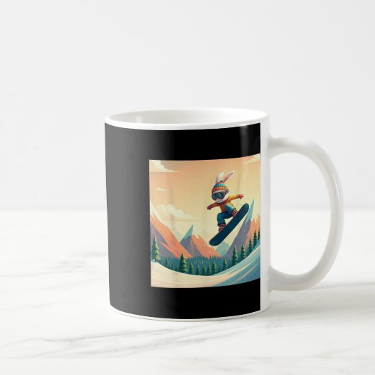 Kaninchen auf der Showboard Kaffeetasse (Rechts)