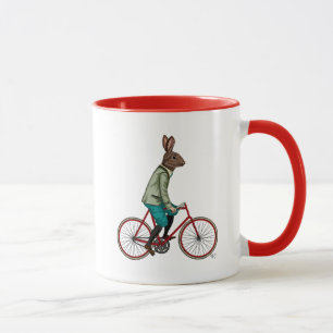 Kaninchen auf Fahrrad 2 Tasse